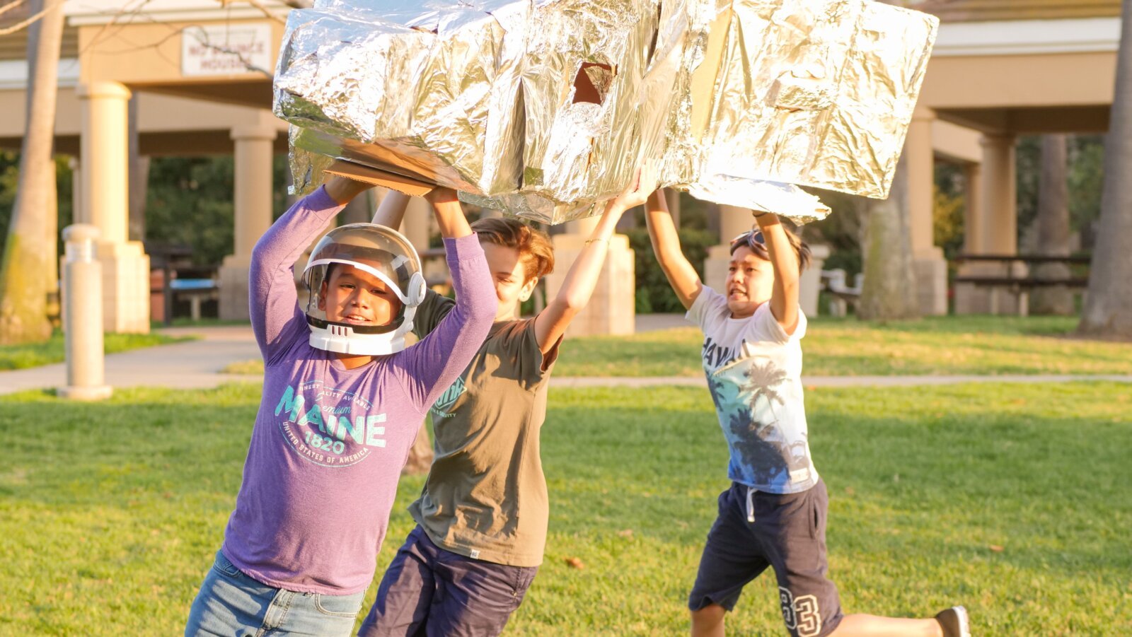 What is happening when kids play?